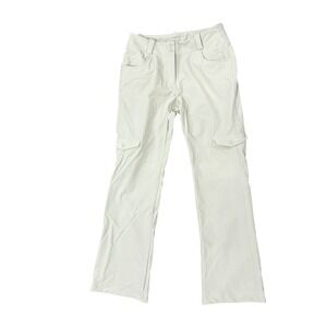 Nike Golf Womens Slight Flare Cargo Pants Beige Lightweight‎ Performance Sz 6
